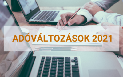 ADÓVÁLTOZÁSOK 2021